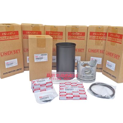 Construction machinery For Cylinder Liner Assembly ISUZU 6HK1 Excavator Engines Parts