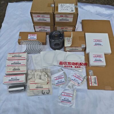 Mitsubishi 4D34 6D34 Engine Overhaul Kit with OE Fitment High-Strength Aluminum Alloy Complete All-in-One Kit