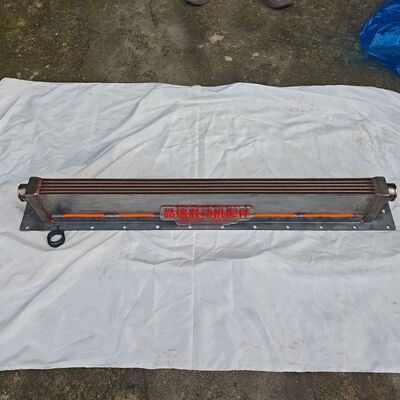 CAT 3406 Excavator Engine Cooler with Copper Heat Dissipation Core and High-Strength Steel Flange