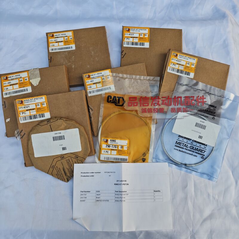 For 211-4321 2114321 PISTON RING KIT CAT 3304 3306 Excavator Engine Parts