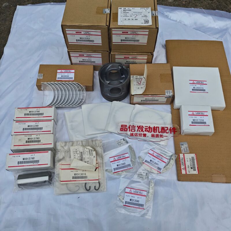 Mitsubishi 4D34 6D34 Engine Overhaul Kit with OE Fitment High-Strength Aluminum Alloy Complete All-in-One Kit